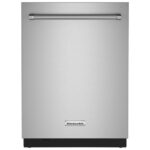 KitchenAid 24" 44 dB Built-In Dishwasher with Stainless Steel Tub - PrintShield Stainless