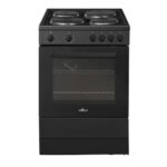 Willow 68L Black Freestanding Single Cavity Electric Cooker, 4 Burners